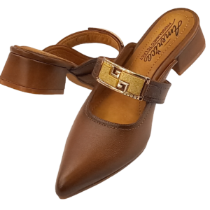 Slaps 1401 Color: Caramelo frontal metal dorado